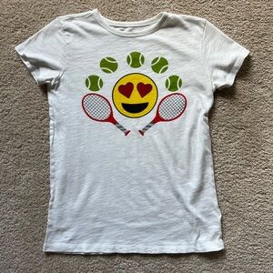 Crewcuts Emoji Tennis Love T-Shirt - White